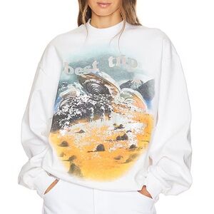 NWT Revolve x Maison Meta Best Trip Crewneck in White